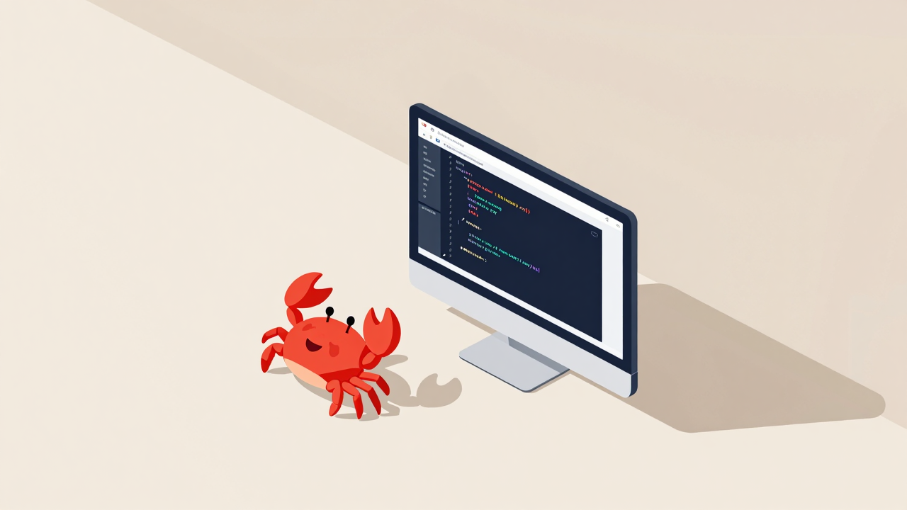 Rust 설치와 환경설정 가이드를 설명하는 대표 이미지