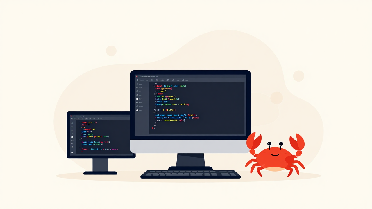 Rust 설치와 환경설정을 설명하는 대표 이미지
