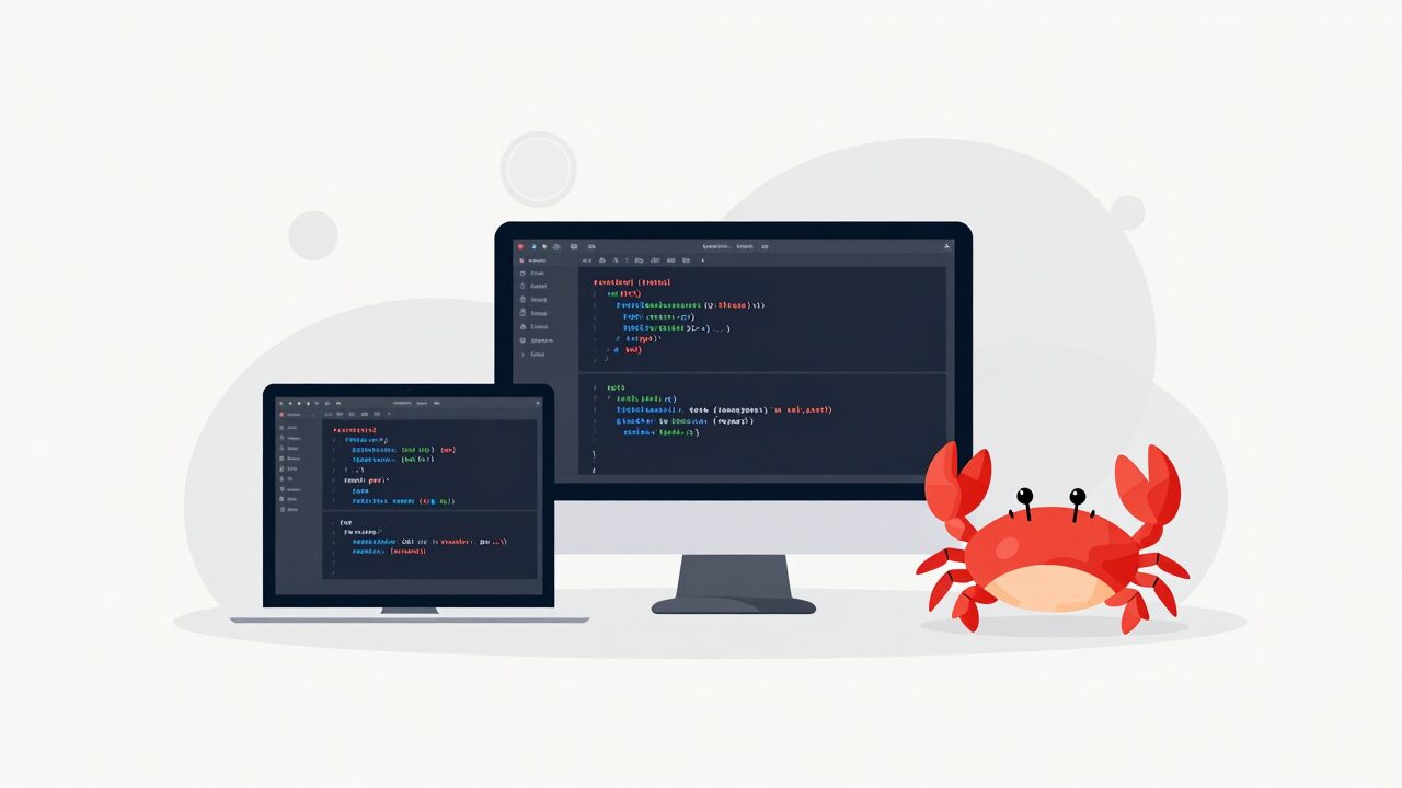 Rust 설치와 환경설정 공식 문서를 설명하는 대표 이미지
