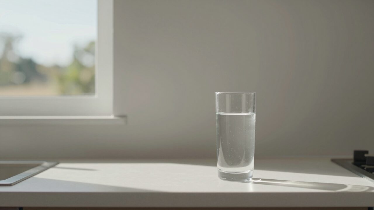 아침 물 한 잔 습관을 보여 주는 대표 이미지