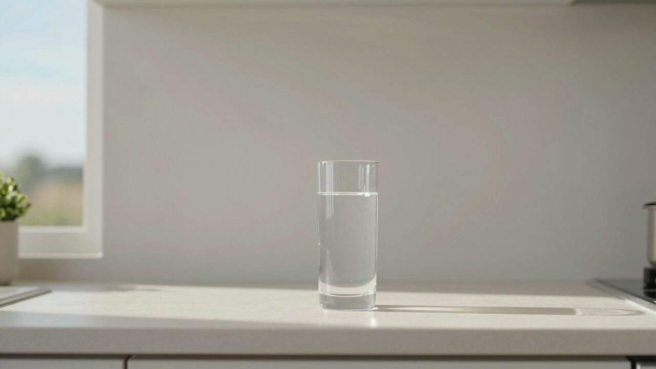 아침 물 한 잔 습관을 보여 주는 대표 이미지
