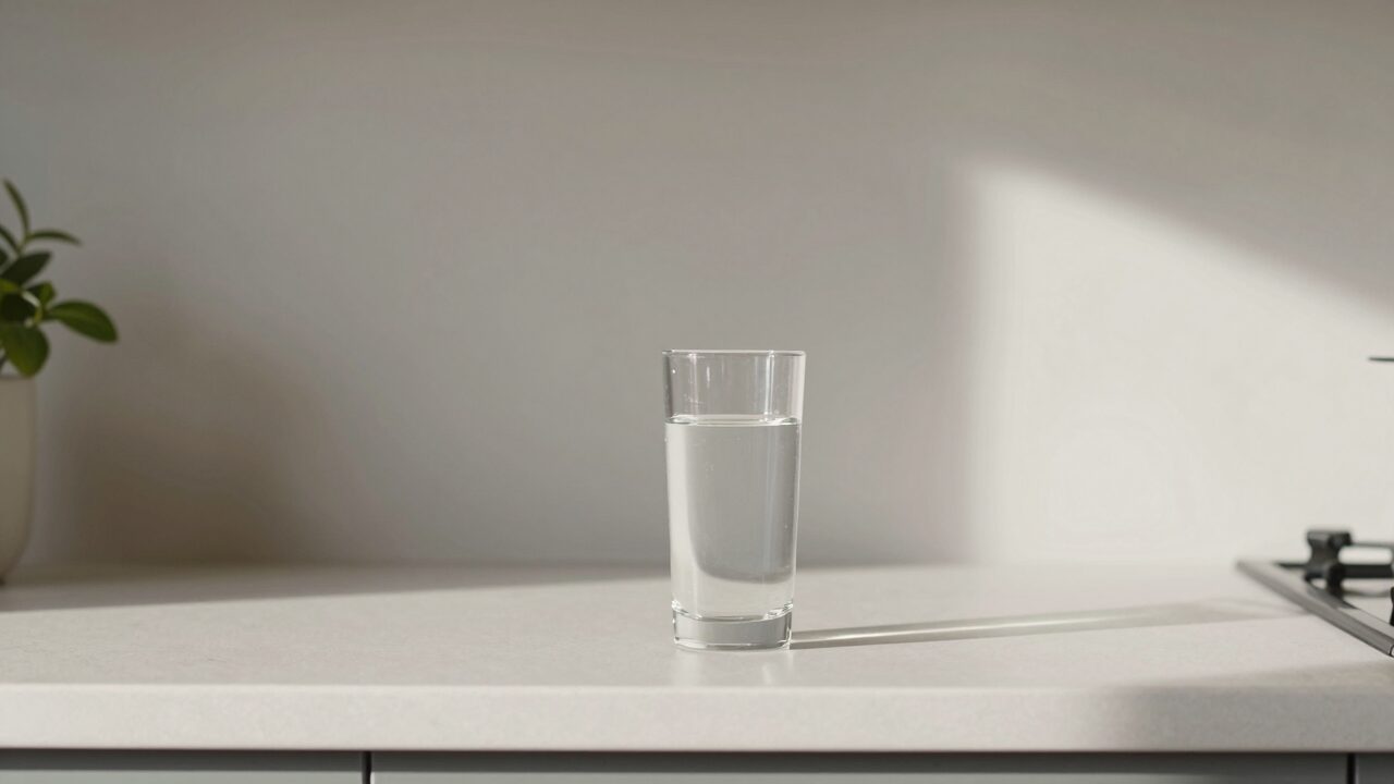 아침 물 한 잔 습관을 보여 주는 대표 이미지