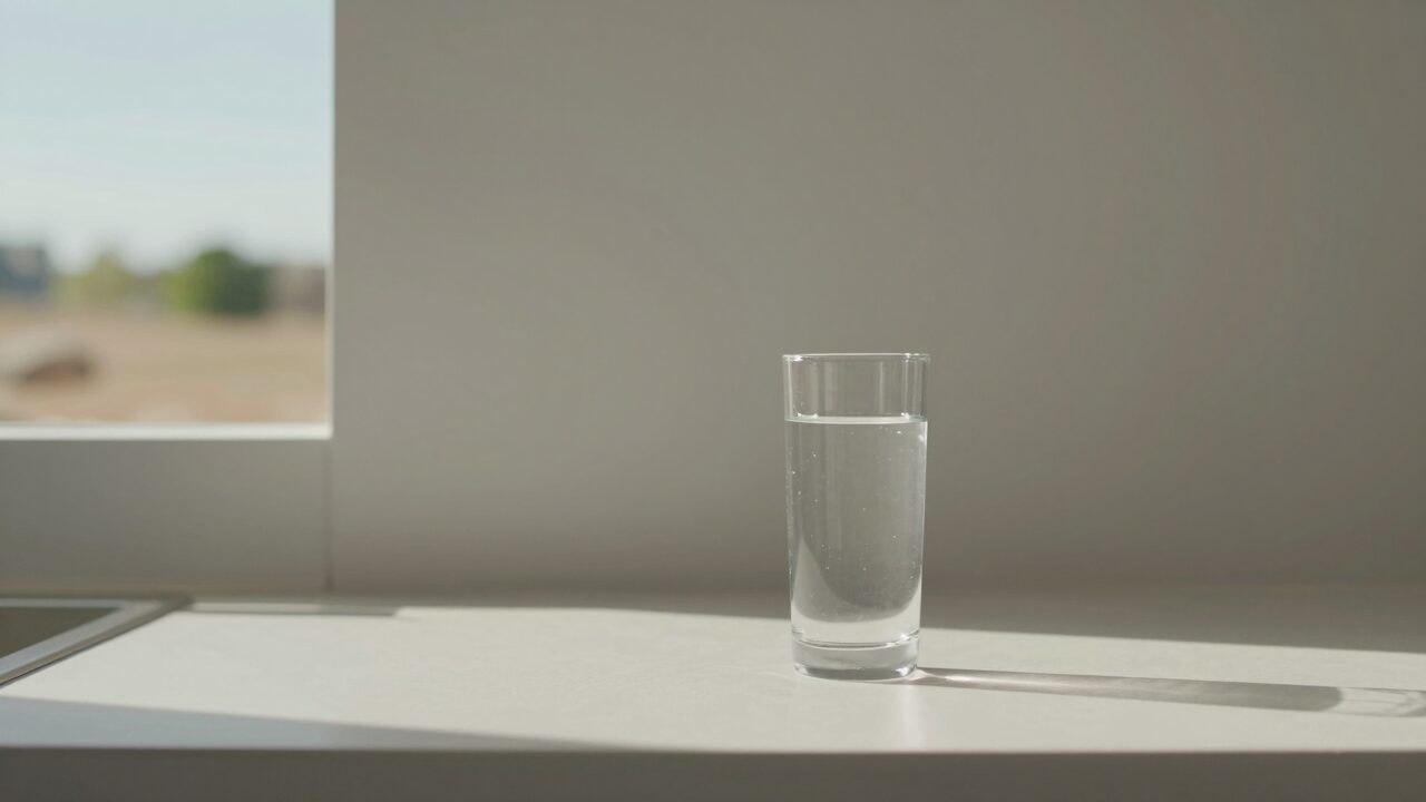 아침 물 한 잔 습관을 보여 주는 대표 이미지