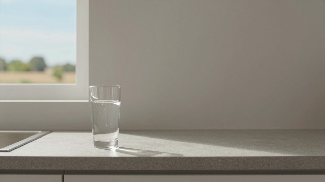 아침 물 한 잔 습관을 보여 주는 대표 이미지