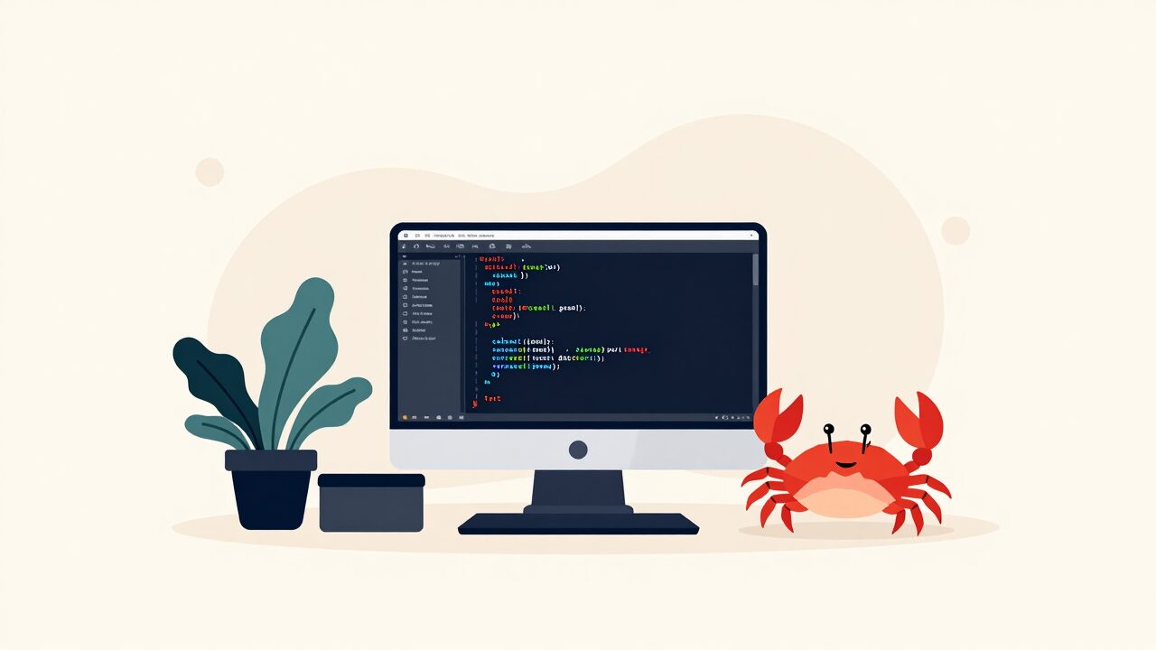Rust 데이터 타입 공식 문서를 설명하는 대표 이미지